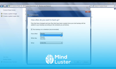 How to Schedule Backup in Windows 7