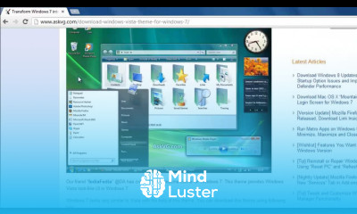 How to Set Windows Vista Theme for Windows 7