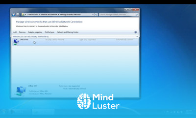 How to Remove a Wireless Network in Windows 7