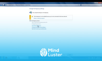 How to Leave Homegroup in Windows 7