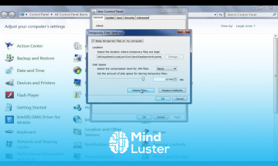 How to Delete Java Cache in Windows 7