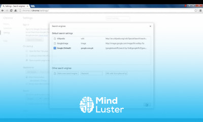 How to set the Default Search engine in Chrome