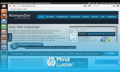 How to install Kompozer on Linux
