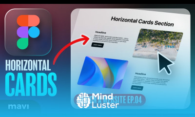 WEB DESIGN IN FIGMA ep 04 Horizontal Text Image Cards Free Web Design Course