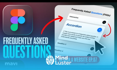WEB DESIGN IN FIGMA ep 07 Interactive FAQs Section with ACCORDIONS – Free UX UI Course