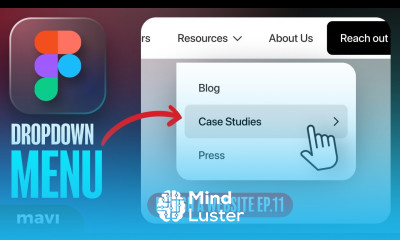 WEB DESIGN IN FIGMA ep 11 Dropdown Menu Navigation – Free UX UI Course