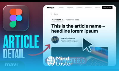 WEB DESIGN IN FIGMA ep 15 Blog ARTICLE Detail Page – Free UX UI Course