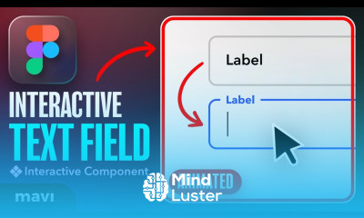 Create a TEXT FIELD Component With an ANIMATED Label Figma Tutorial