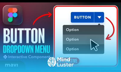 Create a BUTTON DROPDOWN MENU in Figma Tutorial