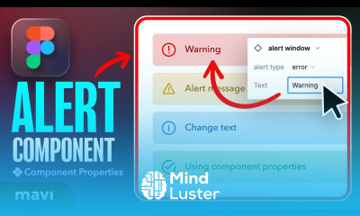 Create an Alert Window Using Component Properties Figma Tutorial
