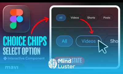 Recreate the YouTube Studio CHOICE CHIPS Option Selector in Figma Prototyping Tutorial