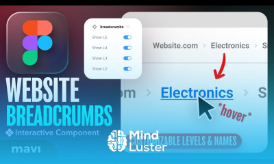 How to Create WEBSITE BREADCRUMBS in Figma Prototyping Tutorial