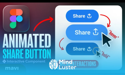 Create an ANIMATED SHARE BUTTON With MICROINTERACTIONS Figma Tutorial