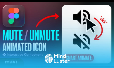 Create an ANIMATED MUTE UNMUTE SOUND ICON in Figma Tutorial