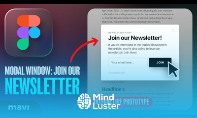 How To Design and Set Up a NEWSLETTER POPUP Interaction in Figma Tutorial