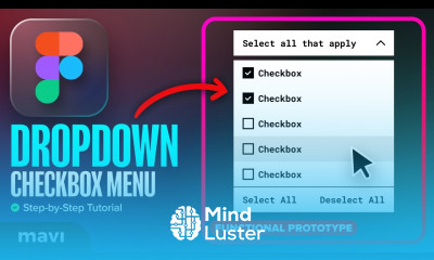 Create a CHECKBOX DROPDOWN MENU in Figma Tutorial