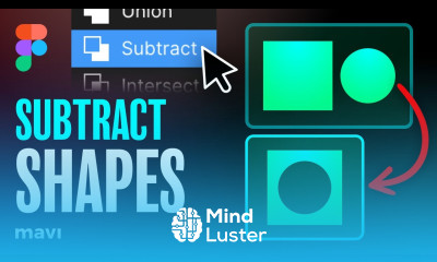 Figma Basics How To SUBTRACT SHAPES Tutorial