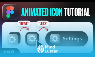 Figma Tutorial ANIMATED Settings Icon – INTERACTIVE Glassmorphic Icon HOVER State