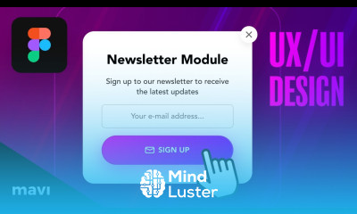 Design a Modern Compact Newsletter Signup Form in Figma Full Process