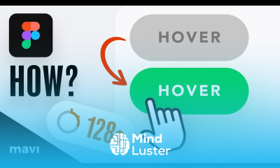 Create a Button With a HOVER Functionality in 128 SECONDS Figma Tutorial