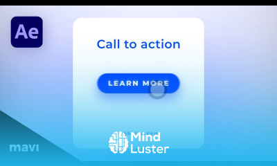 Animate a Simple Call To Action Button Scene in After Effects Full Process