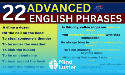 22 Advanced English Phrases to level up your vocabulary English speaking practice