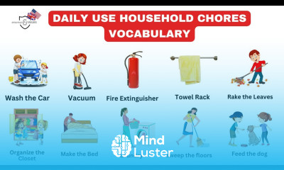 A Fun Way to Learn English Vocabulary Household Chores Essentials 