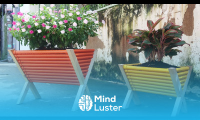 Unique Beautiful Recycling PVC Pipe into Garden Planter Pots