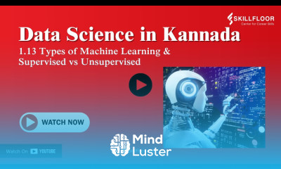 Types of Machine Learning Supervised vs Unsupervised Data Science Course in Kannada Skillfloor