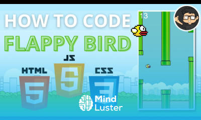 Create Flappy Bird clone in Javascript HTML CSS