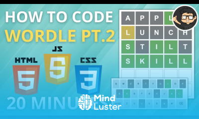 Build a Wordle Clone in JavaScript HTML CSS Part 2