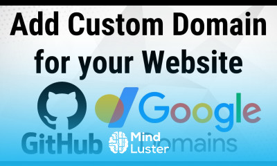 How to add a Custom Domain on Github Pages
