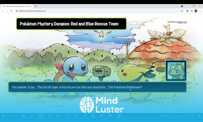 Pokémon Mystery Dungeon Red Blue Rescue Team Quiz Demo HTML CSS JavaScript Python Flask