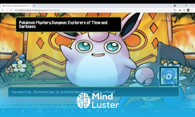 Pokémon Mystery Dungeon Explorers of Time Darkness Quiz Demo HTML CSS JavaScript Python Flask