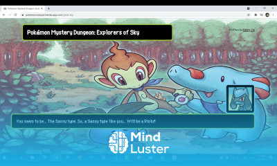 Pokémon Mystery Dungeon Explorers of Sky Quiz Demo HTML CSS JavaScript Python Flask