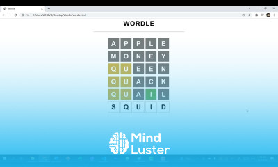 Wordle JavaScript Clone Demo