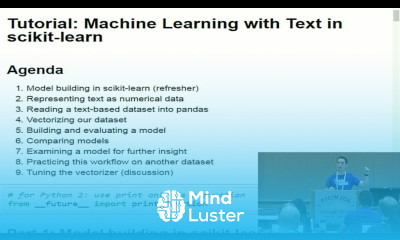 Machine Learning with Text in scikit learn PyCon 2016