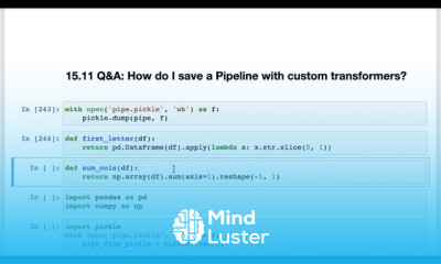 How to save a scikit learn Pipeline with custom transformers