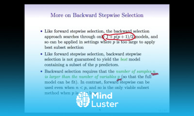 StatsLearning Chapter 6 part 3