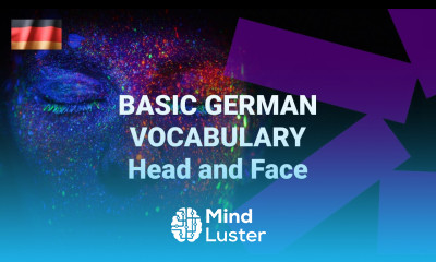 Basic German Vocabulary Words for Parts of the Head and Face