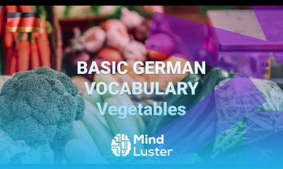 Basic German Vocabulary What Are Vegetables Called in German