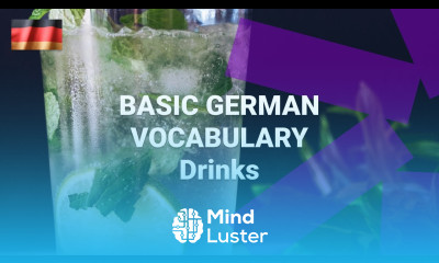 Basic German Vocabulary What Are Drinks Called in German