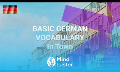 Basic German Vocabulary German Words for Around Town