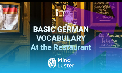 Basic German Vocabulary What Are Words for in a Restaurant in German