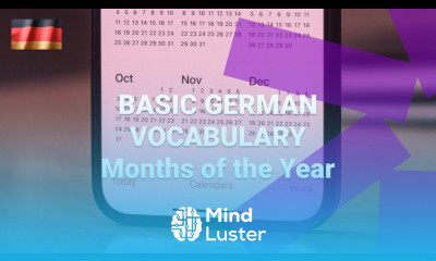 Basic German Vocabulary What Are the Months of the Year in German