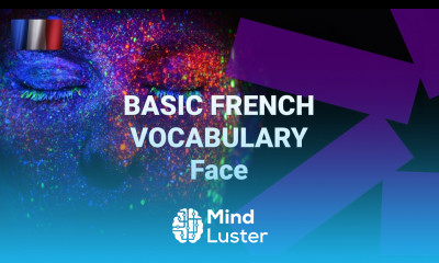 Basic French Vocabulary What Are French Words for Parts of the Face