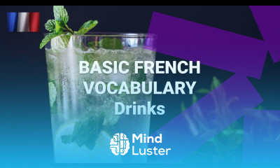Basic French Vocabulary What Are Drinks Called in French