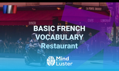 Basic French Vocabulary What Are French Words for in a Restaurant