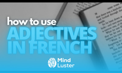 How to use French adjectives