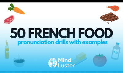 French food pronunciation drills with example sentences